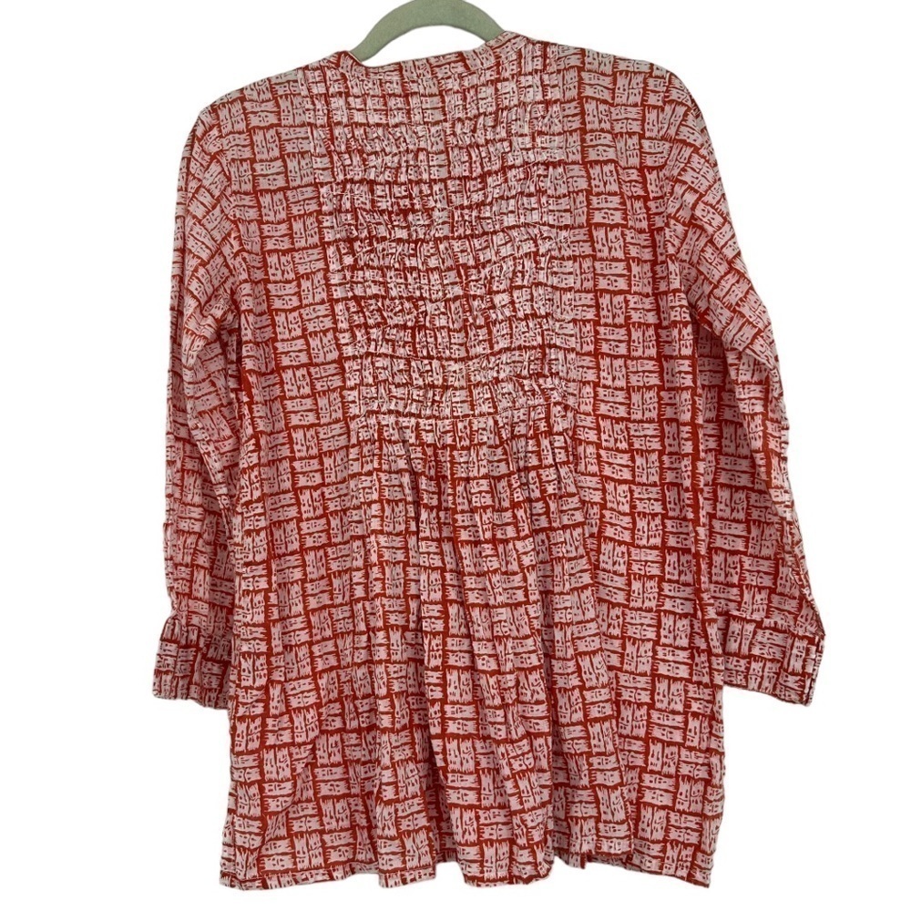 Roller Rabbit 100% Cotton Block Print Tunic Size … - image 2